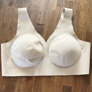 Evelyn & Bobbie The Evelyn Bra Size 2XL Beige Wireless Seamless Lift Bralette